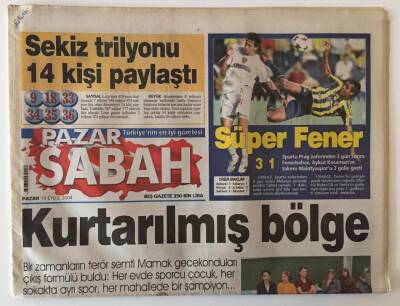 Sabah Gazetesi Pazar Eki 19 Eylül 2004 - Süper Fener GZ20757 - 1