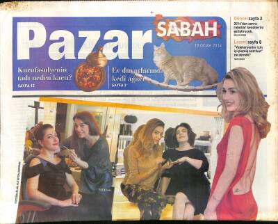 Sabah Gazetesi Pazar Eki 19 Ocak 2014 - Bülent Ersoy Lady Gagadan Öte GZ125924 - 1
