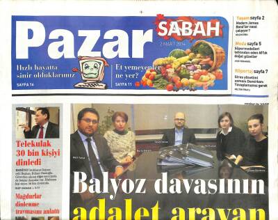 Sabah Gazetesi Pazar Eki 2 Mart 2014 - Müzeyyen Senarın Öteki Hayatı - Acılara Tutunan Şarkılar * Ahmet Kaya GZ116417 - 1