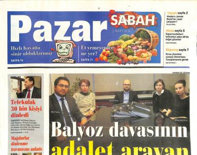 Sabah Gazetesi Pazar Eki 2 Mart 2014 - Müzeyyen Senarın Öteki Hayatı - Acılara Tutunan Şarkılar * Ahmet Kaya GZ116541 - 1
