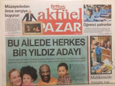 Sabah Gazetesi Pazar Eki 2 Ocak 2005 - Bu Ailede Herkes Yıldız Adayı GZ32712 - 1