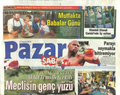 Sabah Gazetesi Pazar Eki 21 Haziran 2015 - Ferhat Ünlü Bir Derin Suikastin Anatomisi GZ105328 - 1