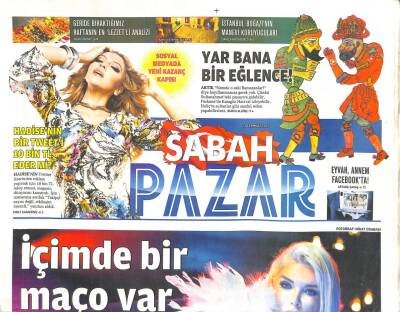 Sabah Gazetesi Pazar Eki 21 Temmuz 2013 - Ajda Pekkan İçimde Bir Maço Var GZ105649 - 1