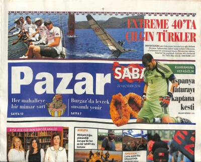 Sabah Gazetesi Pazar Eki 22 Haziran 2014 - Sadece Ortadoğu Değil Dünya Yanıyor GZ105912 - 1