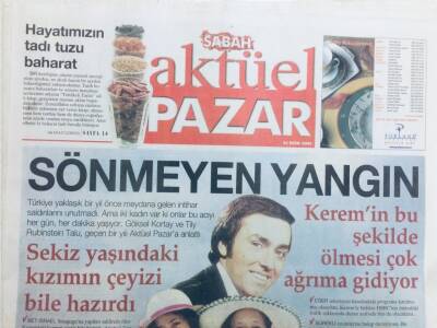 Sabah Gazetesi Pazar Eki 24 Ekim 2004 - Sönmeyen Yangın Ve Göksel Kortay GZ43272 - 1