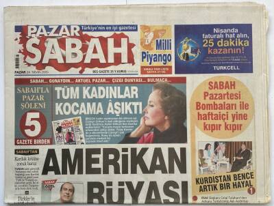 Sabah Gazetesi Pazar Eki 24 Nisan 2005 - Yıldız Kenter Tüm Kadınlar Kocama Aşıktı GZ60231 - 1