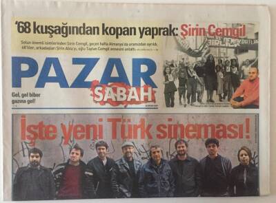Sabah Gazetesi Pazar Eki 26 Nisan 2009 - İşte Yeni Türk Sineması Yönetmenleri GZ22389 - 1