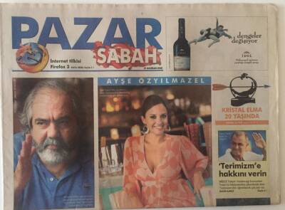 Sabah Gazetesi Pazar Eki 29 Haziran 2008 - Ayşe Özyılmazel Özel Hayatında Yaşadıklarını Anlattı GZ22407 - 1