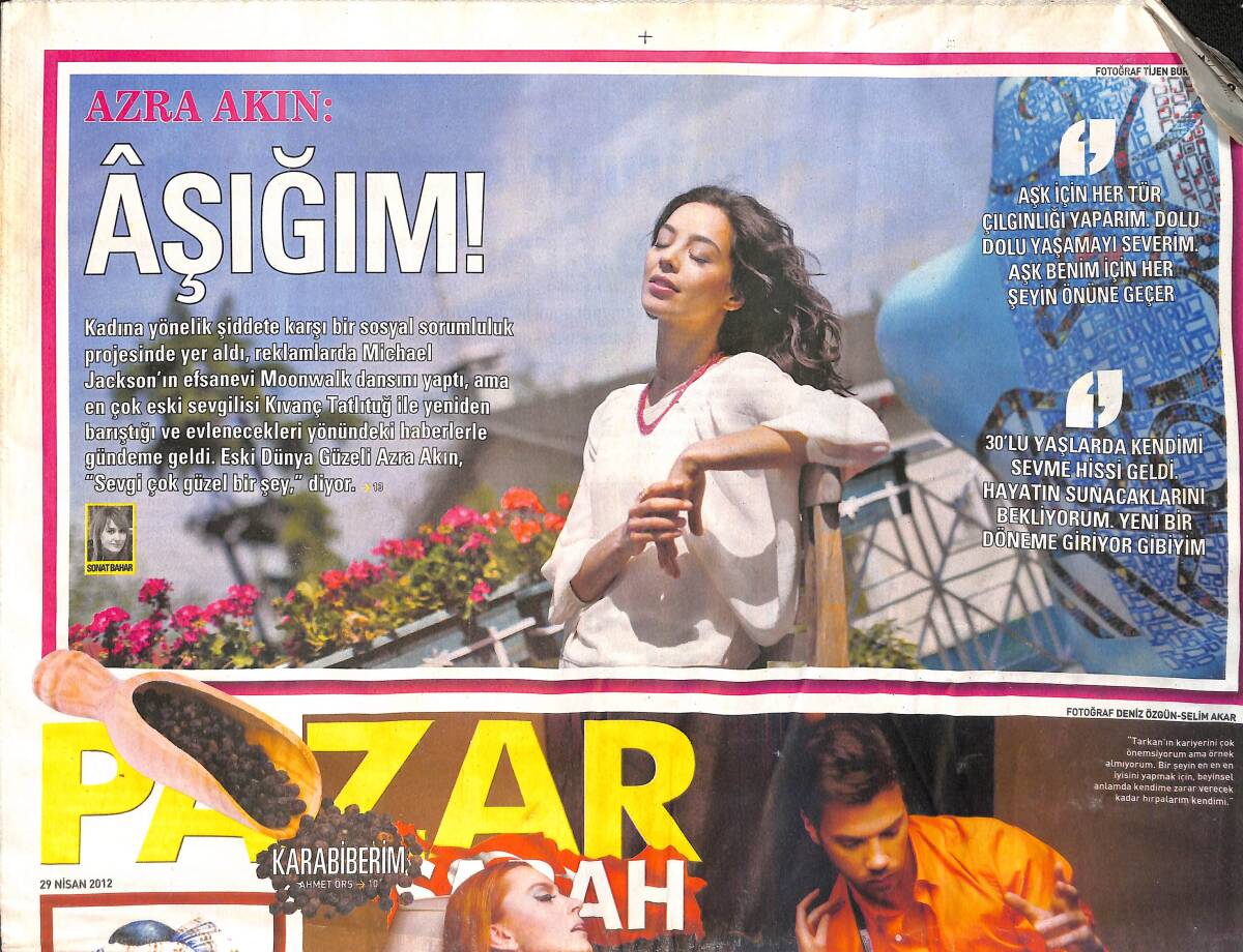 Sabah Gazetesi Pazar Eki 29 Nisan 2012 GZ158361 - 1