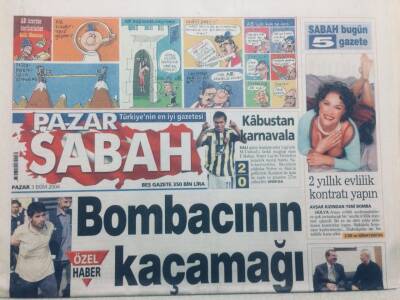 Sabah Gazetesi Pazar Eki 3 Ekim 2004 - Hülya Avşarİki Yıllık Evlilik Kontratı Yapın GZ47646 - 1