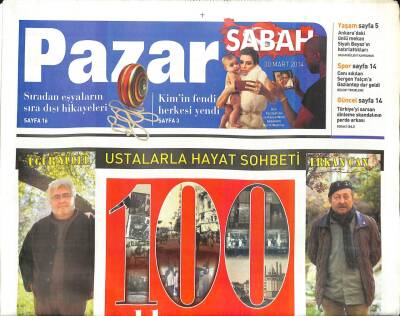 Sabah Gazetesi Pazar Eki 30 Mart 2014 - Hayat Seçimleri Ajda Pekkan Mı ? , Sezen Aksu Mu ? GZ98771 - 1