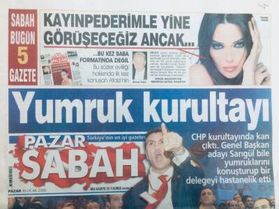 Sabah Gazetesi Pazar Eki 30 Ocak 2005 - Yumruk Kurultayı GZ43277 - 1