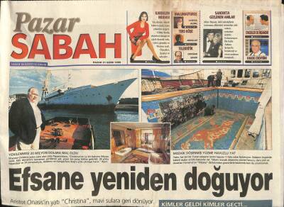 Sabah Gazetesi Pazar Eki 31 Ekim 1999 - Japonyada Türk Köyü - Televizyonda Devrim ! GZ116314 - 1