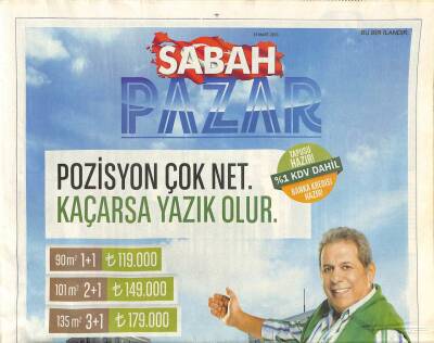 Sabah Gazetesi Pazar Eki 31 Mart 2013 - Adan Zye Alfred Hitchock Çığlıkların Efendisi GZ105965 - 1