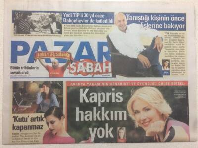 Sabah Gazetesi Pazar Eki 5 Ekim 2008 - Gürse BirselKapris Hakkım Yok GZ47139 - 1