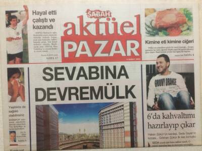 Sabah Gazetesi Pazar Eki 6 Şubat 2005 - Seda Sayan Kahvaltımı Hazırlayıp Çıkar GZ32711 - 1