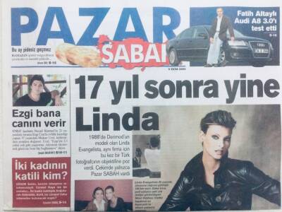 Sabah Gazetesi Pazar Eki 9 Ekim 2005 - 17 Yıl Sonra Yine Linda GZ43278 - 1