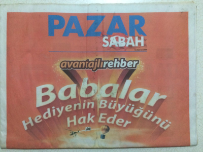 Sabah Gazetesi Pazar Sabah Eki 14 Haziran 2009 - Balonda Devr-i Kapadokya GZ24922 - 1