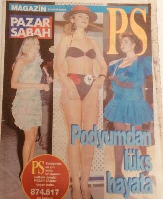 Sabah Gazetesi Pazar Sabah Eki 26 Kasım 1989 - Mankenin Kısmeti Açık Olur GZ38902 - 1