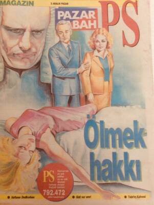 Sabah Gazetesi Pazar Sabah Eki 3 Aralık 1989 - Ölmek Hakkı,Gizli Vur Emri GZ38903 - 1
