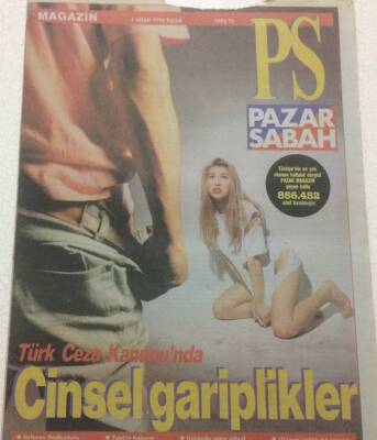 Sabah Gazetesi PS Eki 1 Nisan 1990 - Cinsel Gariplikler GZ47983 - 1