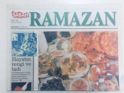 Sabah Gazetesi Ramazan Eki - 25 Kasım 2000 - Sahur,İftar Ve Sağlık GZ40540 - 1