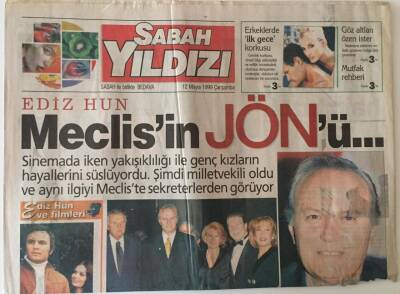Sabah Gazetesi Sabah Yıldızı Eki 12 Mayıs 1999 - Ediz Hun Meclisin Jönü GZ22889 - 1