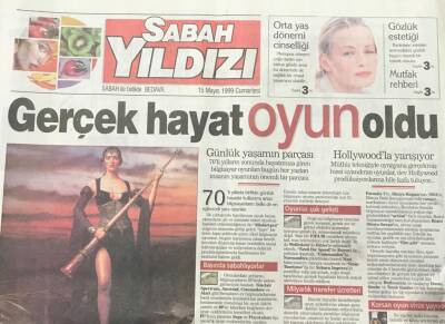 Sabah Gazetesi Sabah Yıldızı Eki 15 Mayıs 1999-Orta Yaş Dönemi Cinselliği-Şimdi Köpekler De Akademili GZ36581 - 1