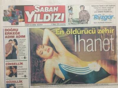 Sabah Gazetesi Sabah Yıldızı Eki 17 Nisan 1999 - Kerem Alışık Ve Aydan Şener Aşkları Devam Ediyor GZ34815 - 1