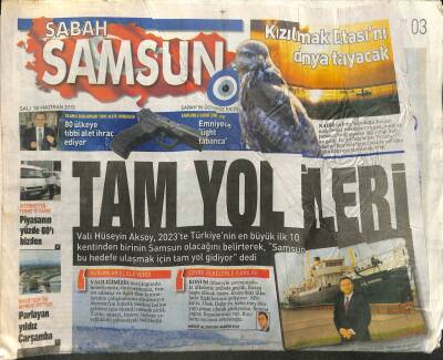 Sabah Gazetesi Samsun Eki 18 Haziran 2013 - Samsunun İstiklali Yayalaşıyor GZ107598 - 1