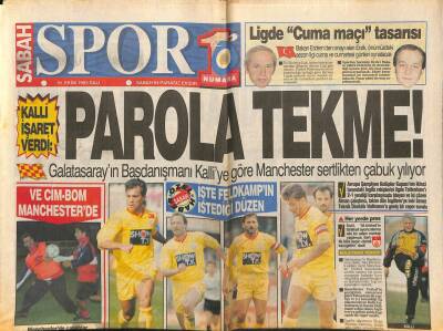 Sabah Gazetesi Spor Eki 19 Ekim 1993 - Fenerbahçede Beş As Sakat,Beşiktaşa Hollandadan Büyük İlgi GZ95086 - 1