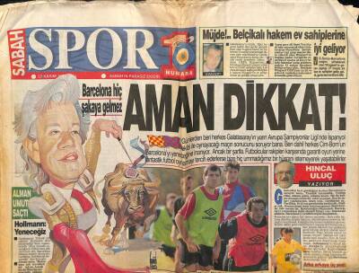 Sabah Gazetesi Spor Eki 23 Kasım 1993 - Galatasaray Florya yı Dış Dünyaya Kapattı GZ78298 - 1