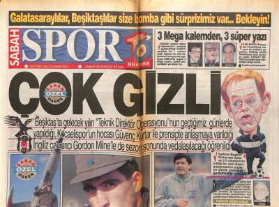 Sabah Gazetesi Spor Eki 30 Ekim 1993 - Bursaspor Fenerbahçe Maçının Ön Analizi Yapıldı Panzerlerin Savaşı, Gusiev Ve Yuri Trabzonspora Rest Çekti GZ95074 - 1