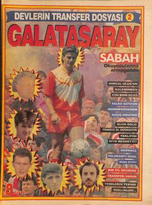 Sabah Gazetesi Spor Eki - Galatasaray 92-93 - Bir Yıl Geciken Transfer Hakan Şükür GZ127348 - 1