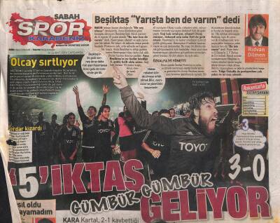 Sabah Gazetesi Spor Karadeniz Eki 12 Şubat 2014 - Beşiktaş Yarışta Ben De Varım dedi GZ124804 - 1