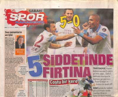 Sabah Gazetesi Spor Karadeniz Eki 19 Nisan 2014 - Drogbanın Tercihi Aslan - Aysel-Mancini Zirvesinden İtalyan Stoperin Adı Çıktı GZ125010 - 1