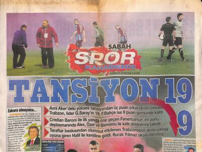 Sabah Gazetesi Spor Karadeniz Eki 2 Nisan 2012 - Avni Akerde Tek Kazanan Taraftar - Bekiri Yobo Yaktı GZ125006 - 1
