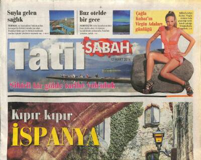 Sabah Gazetesi Tatil Eki 12 Mart 2014 - Çağla Kubatın Virgin Adaları Günlüğü GZ105702 - 1