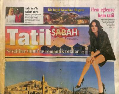 Sabah Gazetesi Tatil Eki 22 Ocak 2014 - Aslı Şenle Safari Turu - Fıratın Nazlı Gelini Halfeti GZ125893 - 1