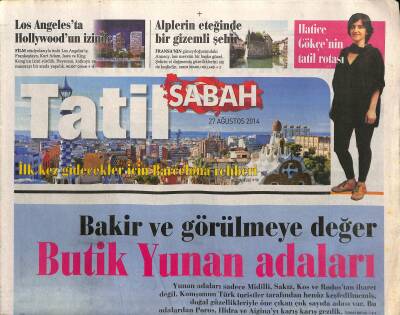 Sabah Gazetesi Tatil Eki 27 Ağustos 2014 - Los Angelesta Hollywoodun İzinde GZ117060 - 1