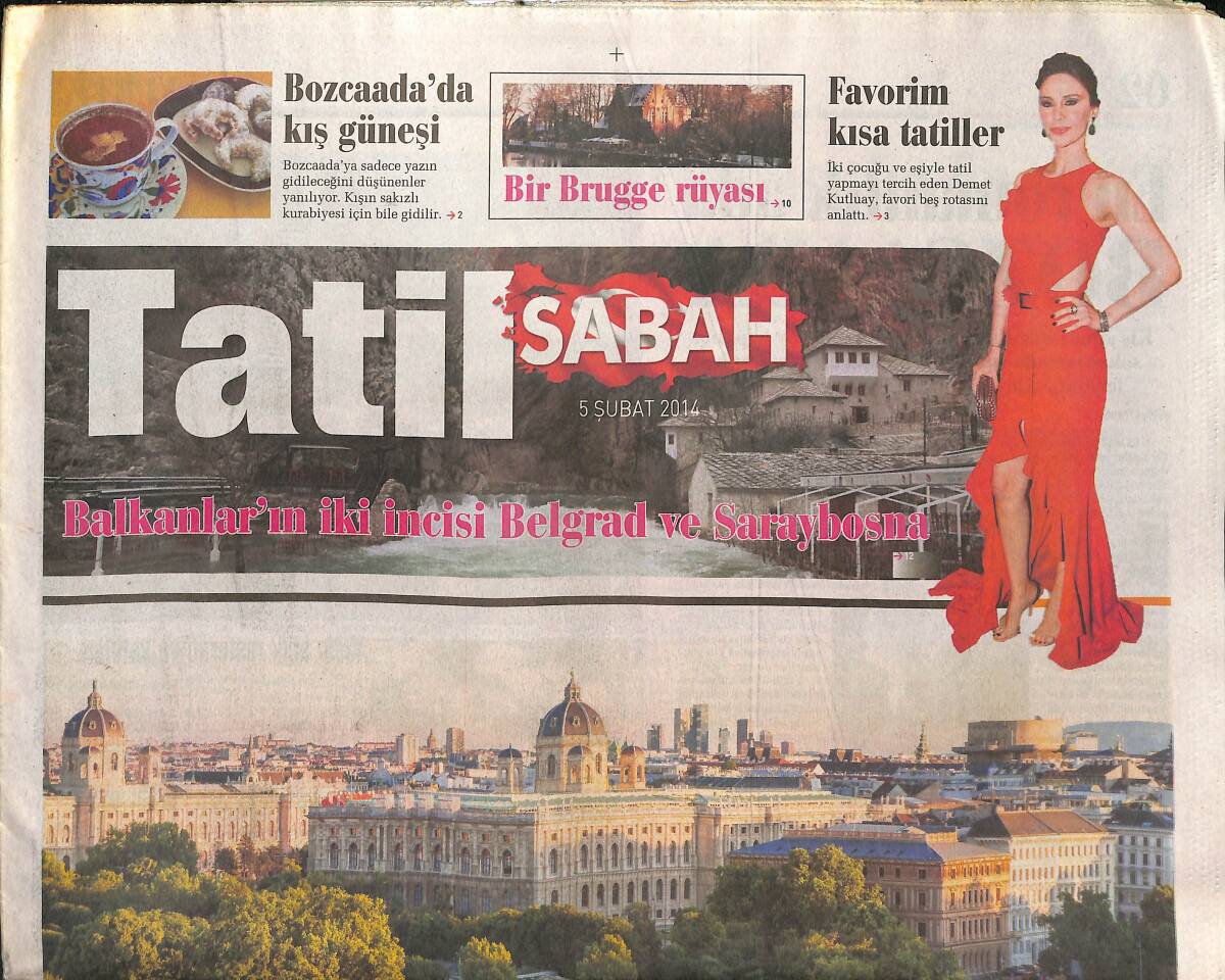 Sabah Gazetesi Tatil Eki 5 Şubat 2014 - Demet Kutluay'ın Favori 5'i - En Romantik Ada Bozcaada GZ136282 - 1