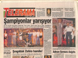 Sabah Gazetesi Telerama Eki 1 Eylül 1995 - Adnan Şenses Dağıttı - Ve Kibariye'den Roman Havası GZ3433 - Gökçekoleksiyon