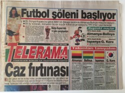 Sabah Gazetesi Telerama Eki - 27 Haziran 1994 - 15. Dünay Kupası Bu Gece ABDnin Şikago Kentinde Almanya - Bolivya Maçıyla Başlıyor TRT3ten Yayınlanacak- GZ47014 - 2