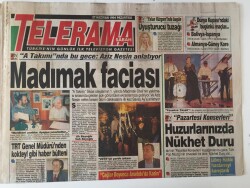 Sabah Gazetesi Telerama Eki - 27 Haziran 1994 - Madımak Facisasının 1 Yıl Dönümünde Aziz Nesin Anlatıyor - GZ47013 - 1