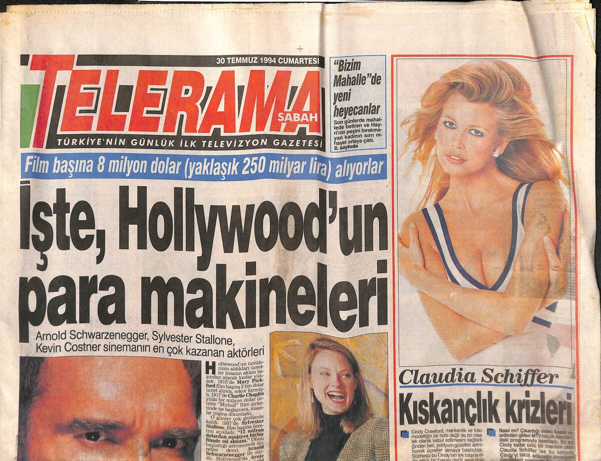 Sabah Gazetesi Telerama Eki 30 Temmuz 1994 - TRT-1'de Fatih Kısaparmak Konseri GZ152929 - 1