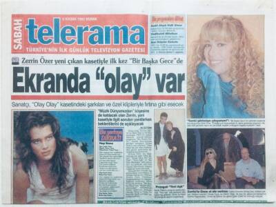Sabah Gazetesi Telerama Eki 6 Kasım 1992 - Zerrin Özerle Onno El Ele Verirse GZ42604 - 1