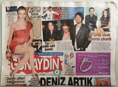 Sabah Günaydın Gazetesi 1 Nisan 2009 Hüsnü Şenlendirici Konuştu Yine Kafalar Karıştı -GZ44058 - 2