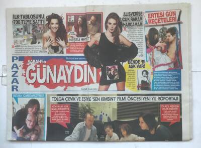 Sabah Günaydın Gazetesi 1 Ocak 2012 - Geçmişte Kalan Gizli İlişkiler GZ7412 - 1