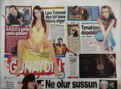 Sabah Günaydın Gazetesi 10 Mart 2009 Rallici Trafiği Karıştırdı Minik Serçe Çok Kızdı - GZ44687 - 2