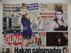 Sabah Günaydın Gazetesi 12 Mart 2009 Fahriye Evcen Oyunculuğu Bırakıyor Mu ? - Sıla Kenandan Vazgeçmiyor - GZ44688 - 2